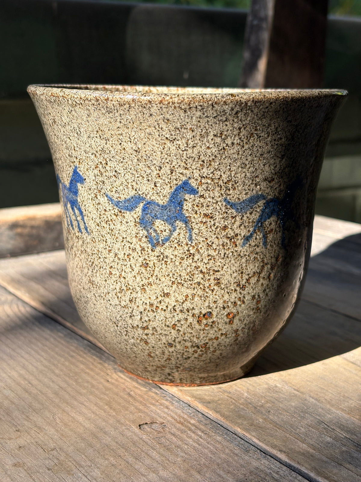 Running Horses planter