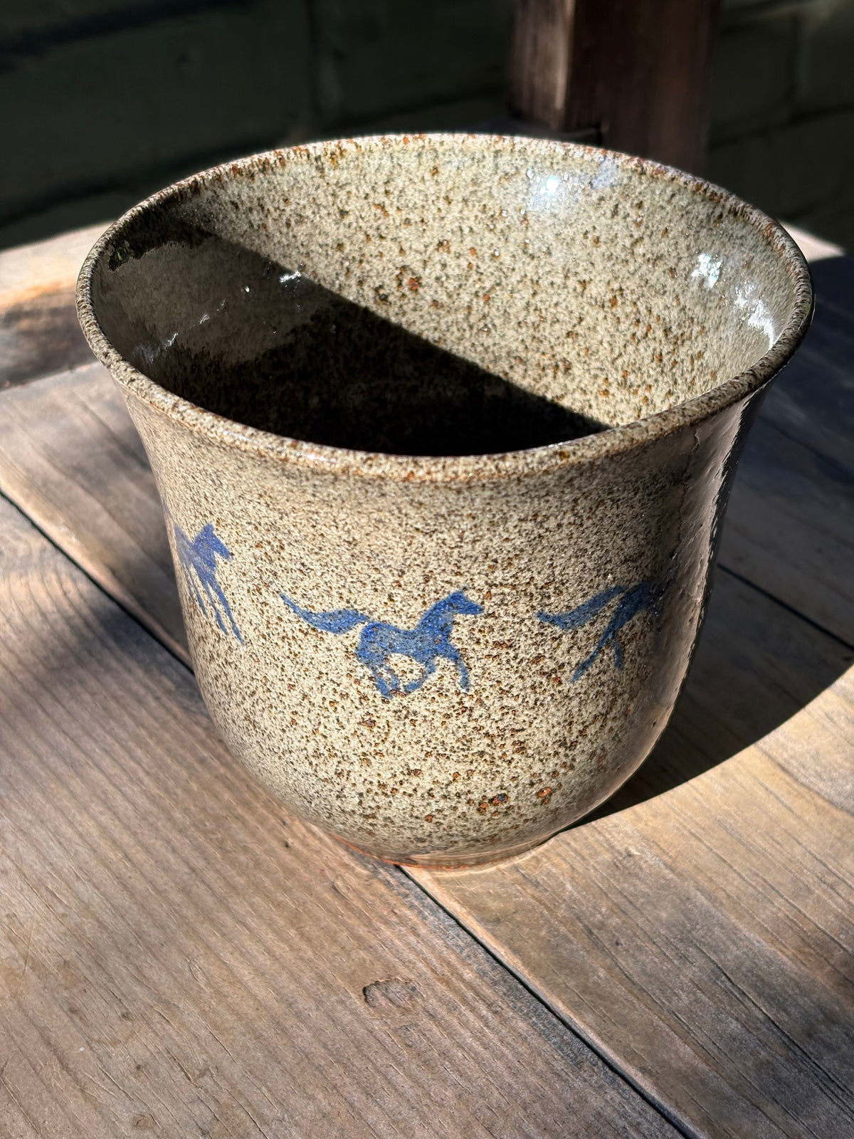 Running Horses planter