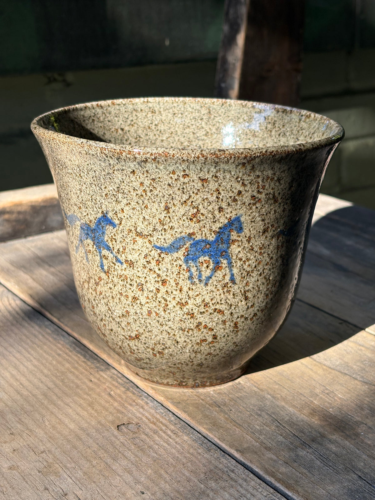 Running Horses planter