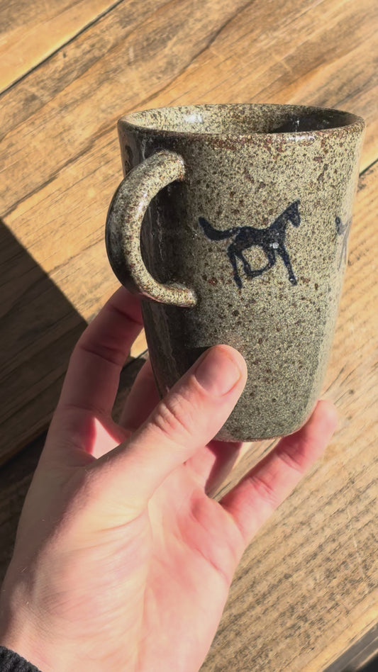 Running Horses mug